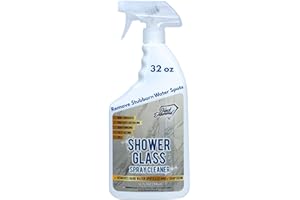 Black Diamond Stoneworks Shower Glass Cleaner – Professional Strength Shower Door & Tile Spray - Removes Hard Water Stains, Soap Scum & Water Spots, Non-Abrasive, Prevents Resoiling (32oz)