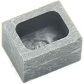Graphite Ingot Mold, Melting Casting Mould, Silver Ingot, for Gold Silver Aluminum Copper Brass Zinc Plumbum and Alloy Metals,(24x19.5x15mm-40g Gold; 19g Silver)