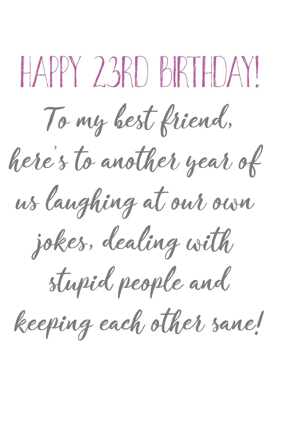 23rd birthday gift ideas for best friend