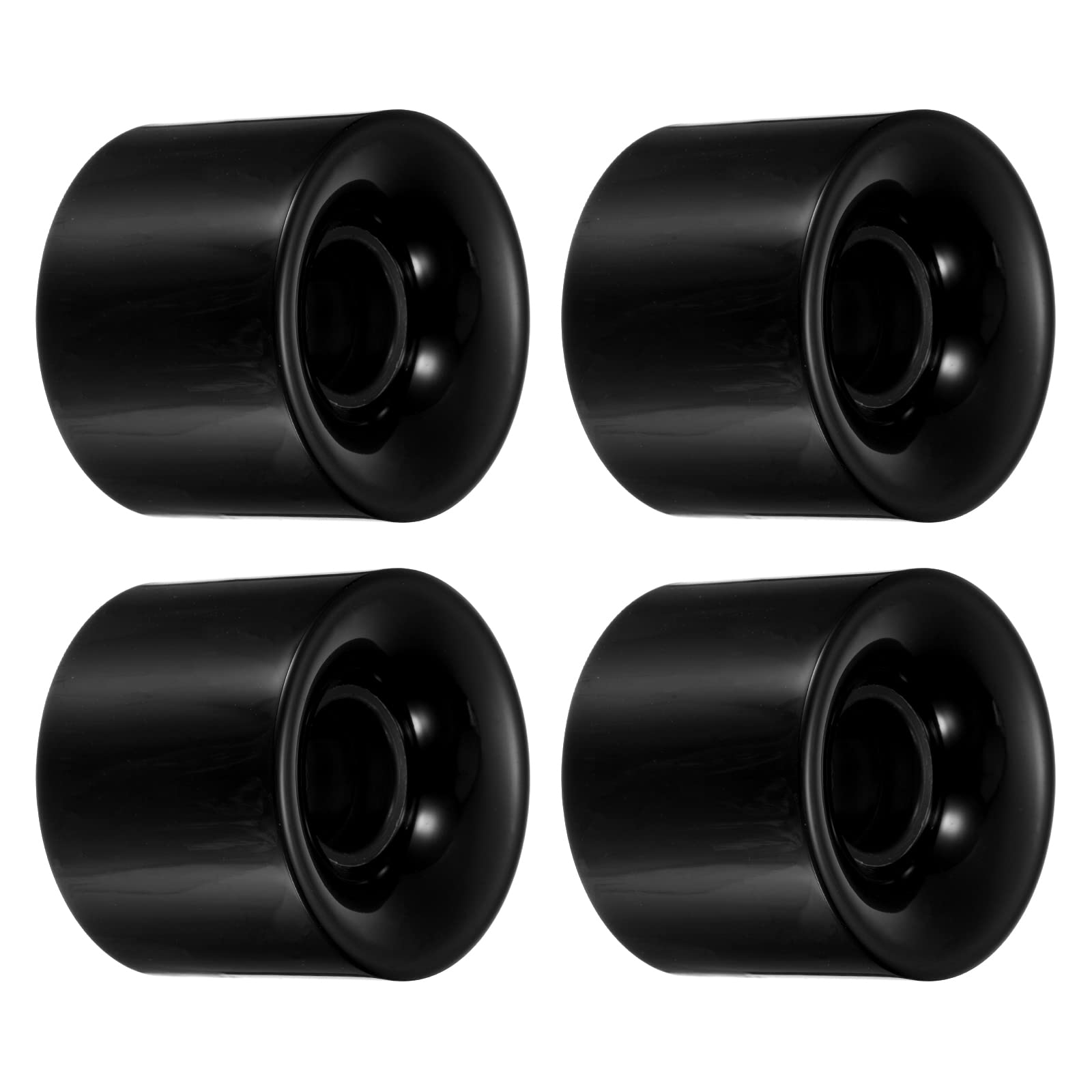 PATIKIL 60mm Longboard Wheels, 4 Pack Skateboard Wheel Street Wheels for Skateboards Cruiser Wheels Replacement 78A, Black