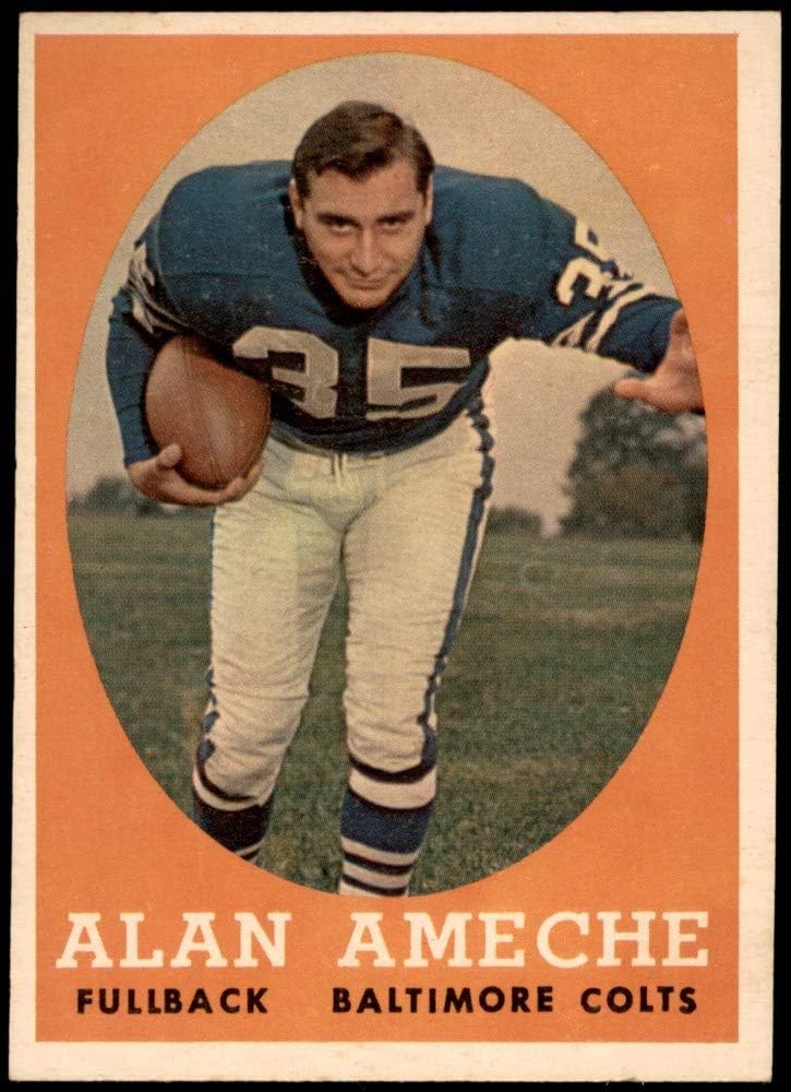 1958 Topps 12 Alan Ameche Baltimore Colts (Football Card
