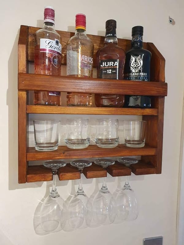 Wall Mounted Gin Shelf Amazon.co.uk Handmade