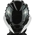 Punk Gothic Mask Helmet for Adult, Mechanical Sci-fi Gear Cosplay Costume Accessory Samurai Futuristic Helmet