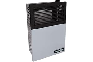 Comfort Glow 8,000 BTU Direct Vent Natural Gas Wall Mounted Heater, Piezo Ignition, 280 Sq Ft Heat, Safety Pilot and Built In Pressure Regulator