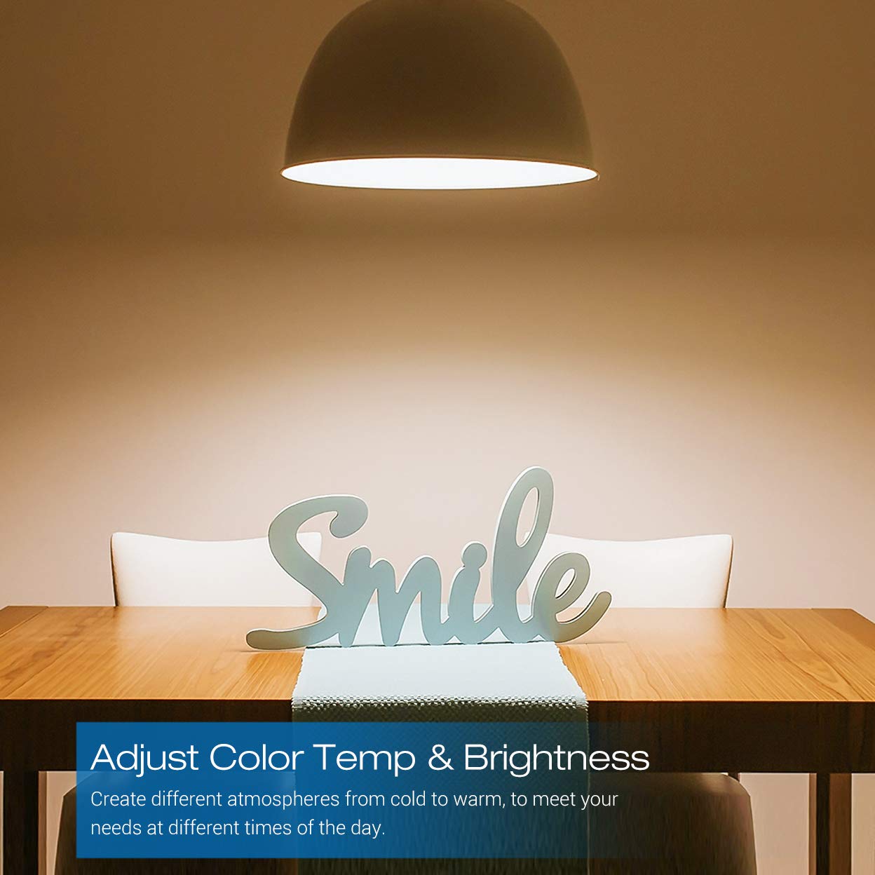 Smart WiFi Light Bulb, Linkind 9W LED Bulb, No Hub Required, Compatible with Alexa, A19 E26 800LM Starter Smart Lights, Soft White & Cold White, (2700k-6500k) Dimmable and Tunable