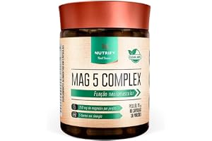 Nutrify Complexo Mag 5 – 90 Cápsulas - Suplemento Fonte de Magnésio para Equilíbrio e Bem-Estar