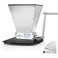 FERRODAY Malt Mill 2 Roller Stainless Steel Malt Crusher Heavy Duty Homebrew Grain Crusher Adjustable Barley Grinder Low Speed Drill Available Manual Brew Mill