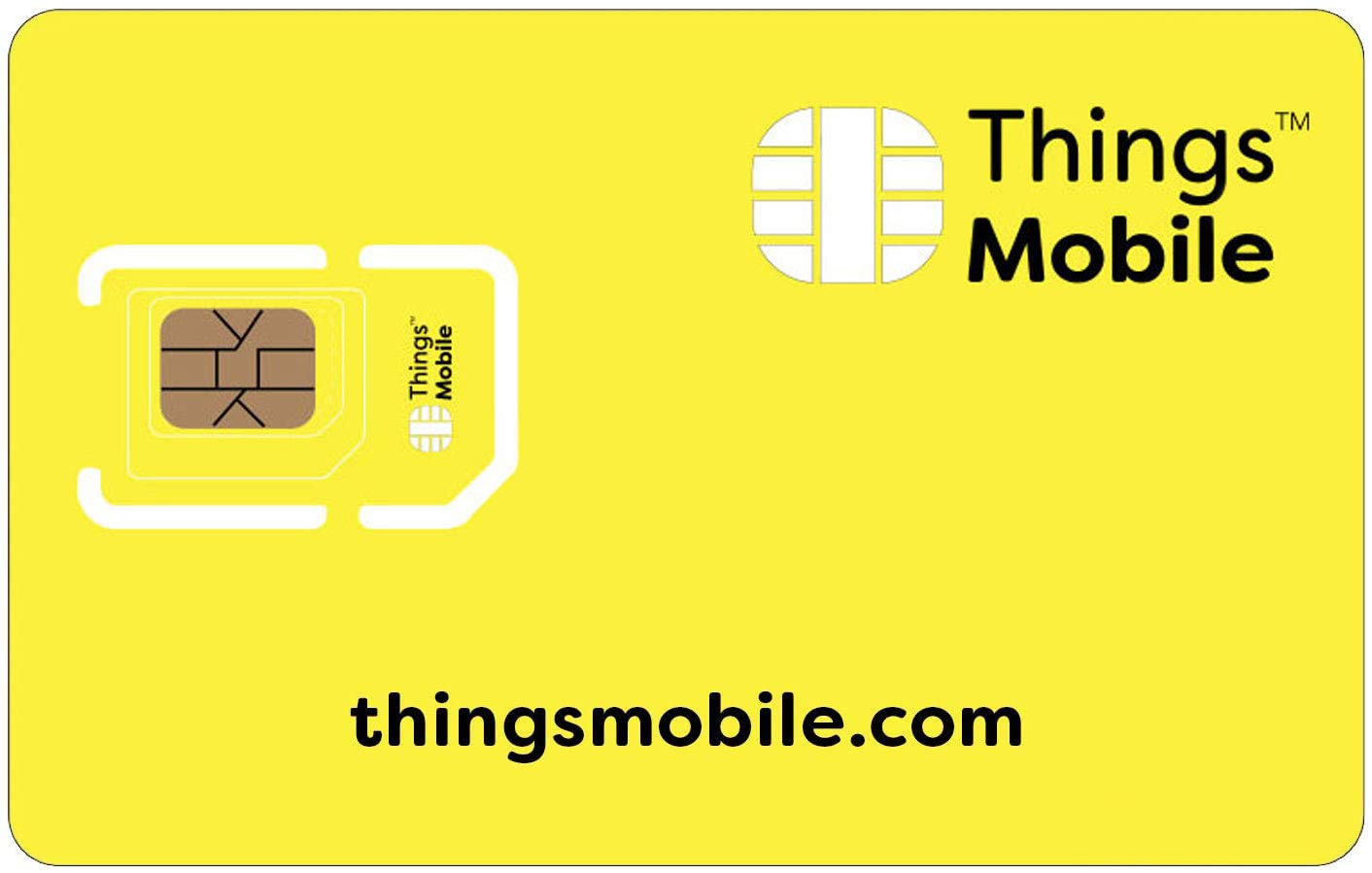 SIM Card for KIDS SMARTWATCH - Things Mobile - with Global Coverage and Multi-Operator GSM/2G/3G/4G LTE Network, No Fixed Costs, No Expiration Date and Competitive Rates, with €10 Credit Included