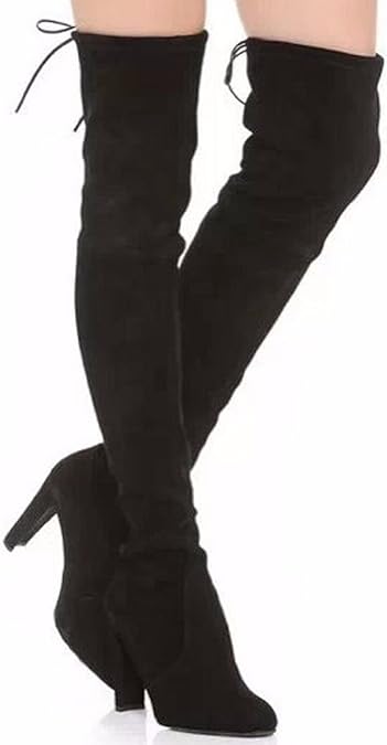 tie up knee boots