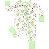 GUISBY Baby Boys' Pajamas Sleep N Play, Baby Clothes, Long Sleeve, Footless,Newborn-2T