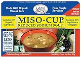 Miso-Cup Reduced Sodium Soup, Single-Serve Envelopes in 4-Count Boxes (Pack of 12)