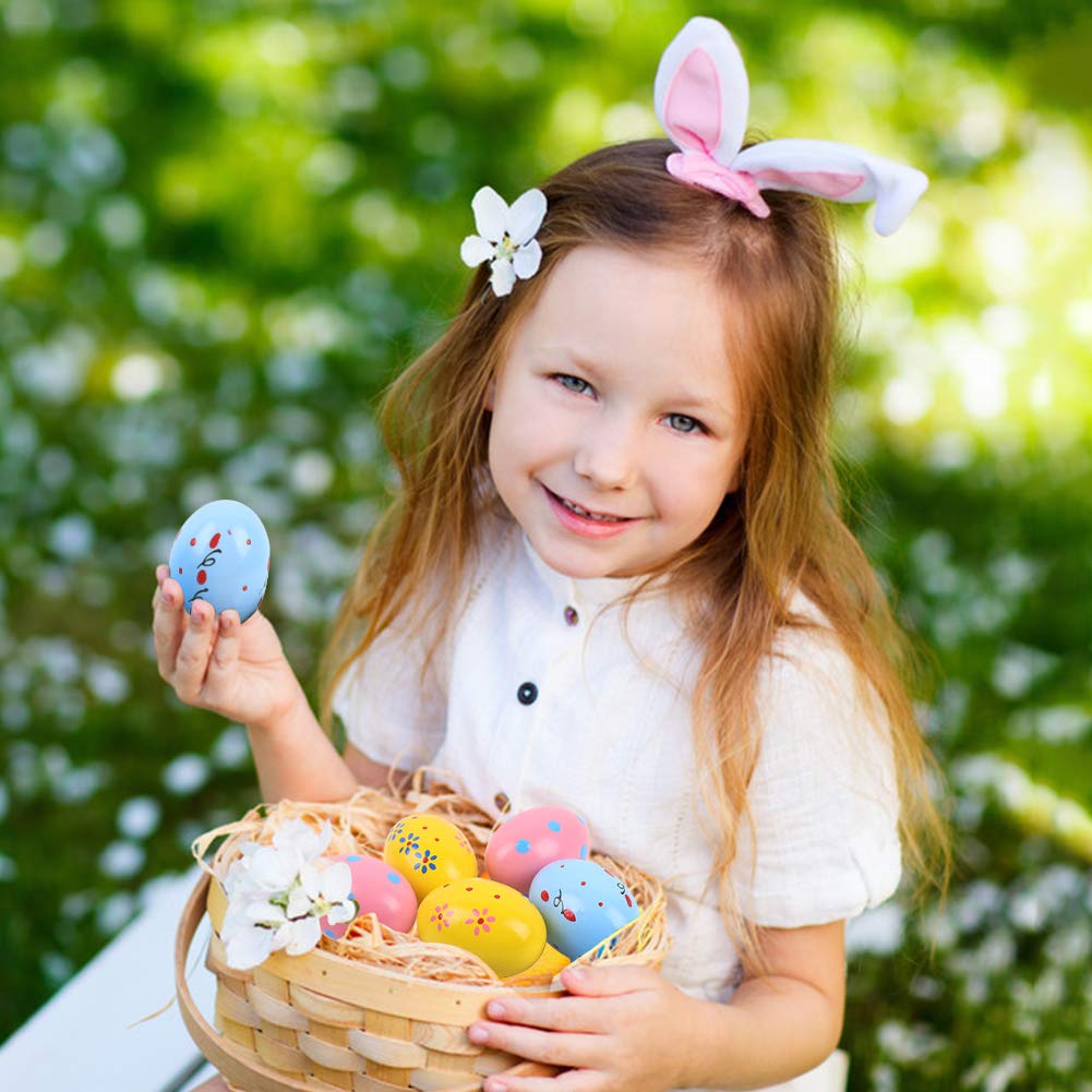 DomeStar Wooden Percussion, 6PCS Musical Egg Wooden Egg Shakers