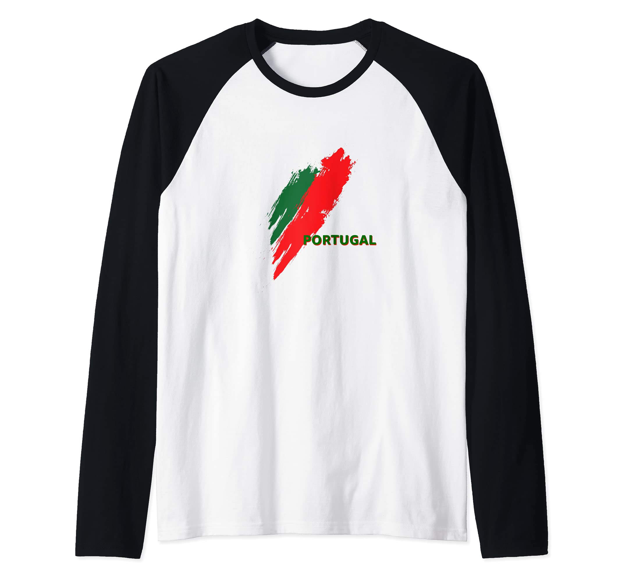 Flag Portugal Raglan Baseball Tee