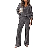 RUMIA Lounge Sets for Women 2026 Vacation Matching Track Suits Sweater Fall Outfits (S-2XL)