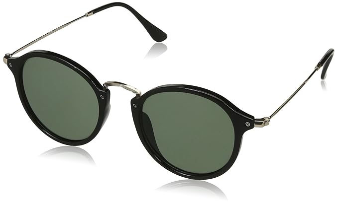 Polarized Round Unisex Sunglasses - (MTV-152-C2|48|Green Color Lens)