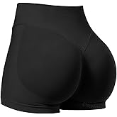 VOYJOY Women Workout Impact Shorts 2.5"/ 3.6"/ 4.5"/ 6" Scrunch Butt Lifting Gym Seamless Booty Biker Shorts
