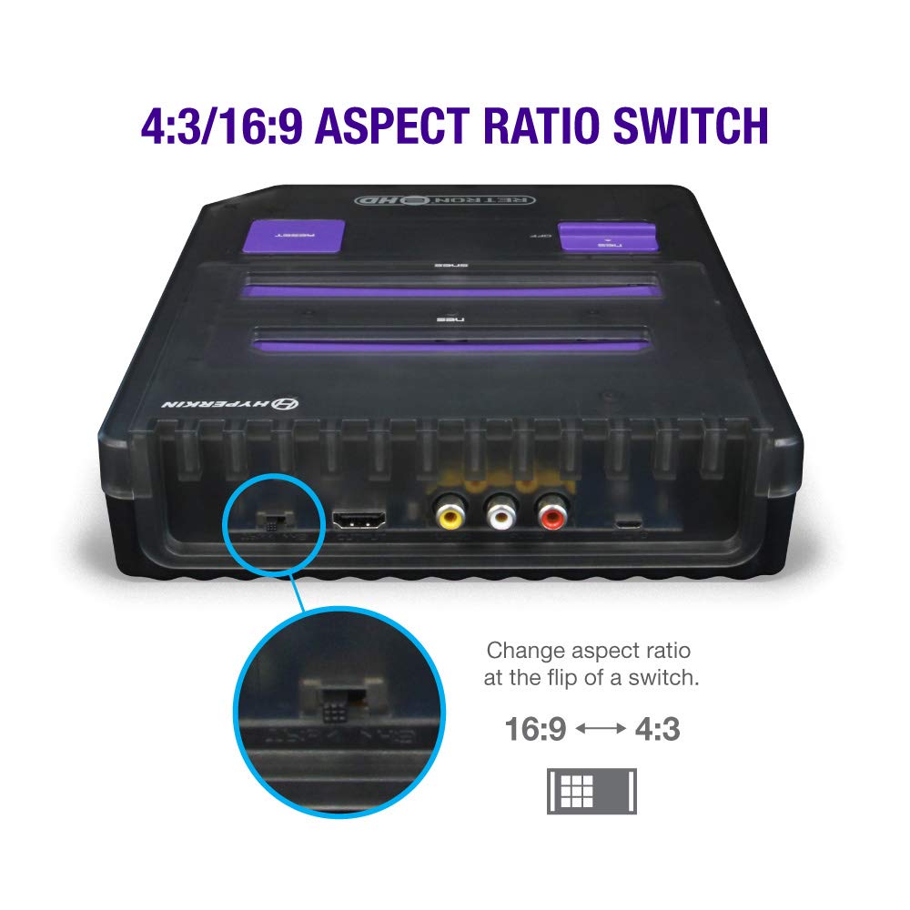 Hyperkin RetroN 2 HD Gaming Console for NES/ Super Famicom (Space Black): Video Games