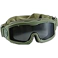 Lancer Tactical AERO 3mm Thick Lens Eye Protection Safety Goggle ANSI Z87 1 Rated Industry Standard w/Anti-Scratch Shield