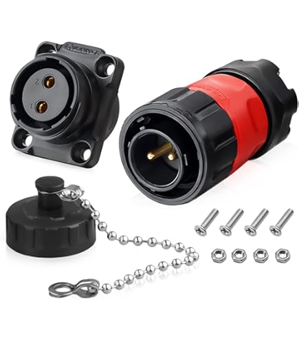 Connecteur SP13 7 Broches WEIPU IP68 Étanche - Prise Mâle & Femelle Aviation Pour Panneau, 5A 125V, Soudure 18AWG
