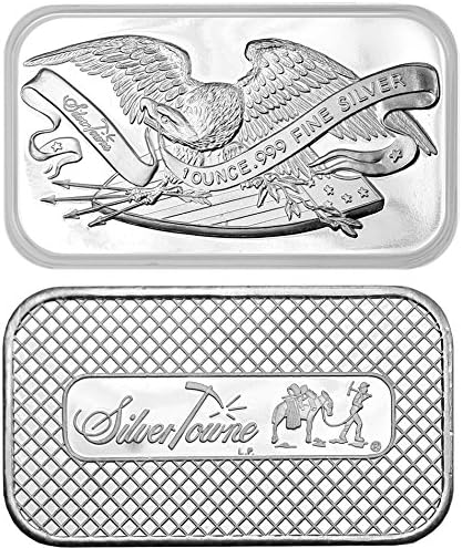 1 oz SilverTowne Retro Eagle Silver Bars