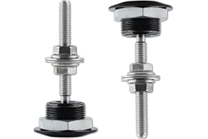 LEONTOOL 2 Pack Universal Aluminum Vehicle Hood Pins 1.2in/30mm Diameter Quick Release Latch License Plate Lock Clip Push But