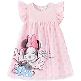 Disney Frozen Elsa Minnie Princess Winnie Girl Dress Ruffle Short Sleeve Tulle Skirt Summer Clothes Kids Outfit Baby/Toddler