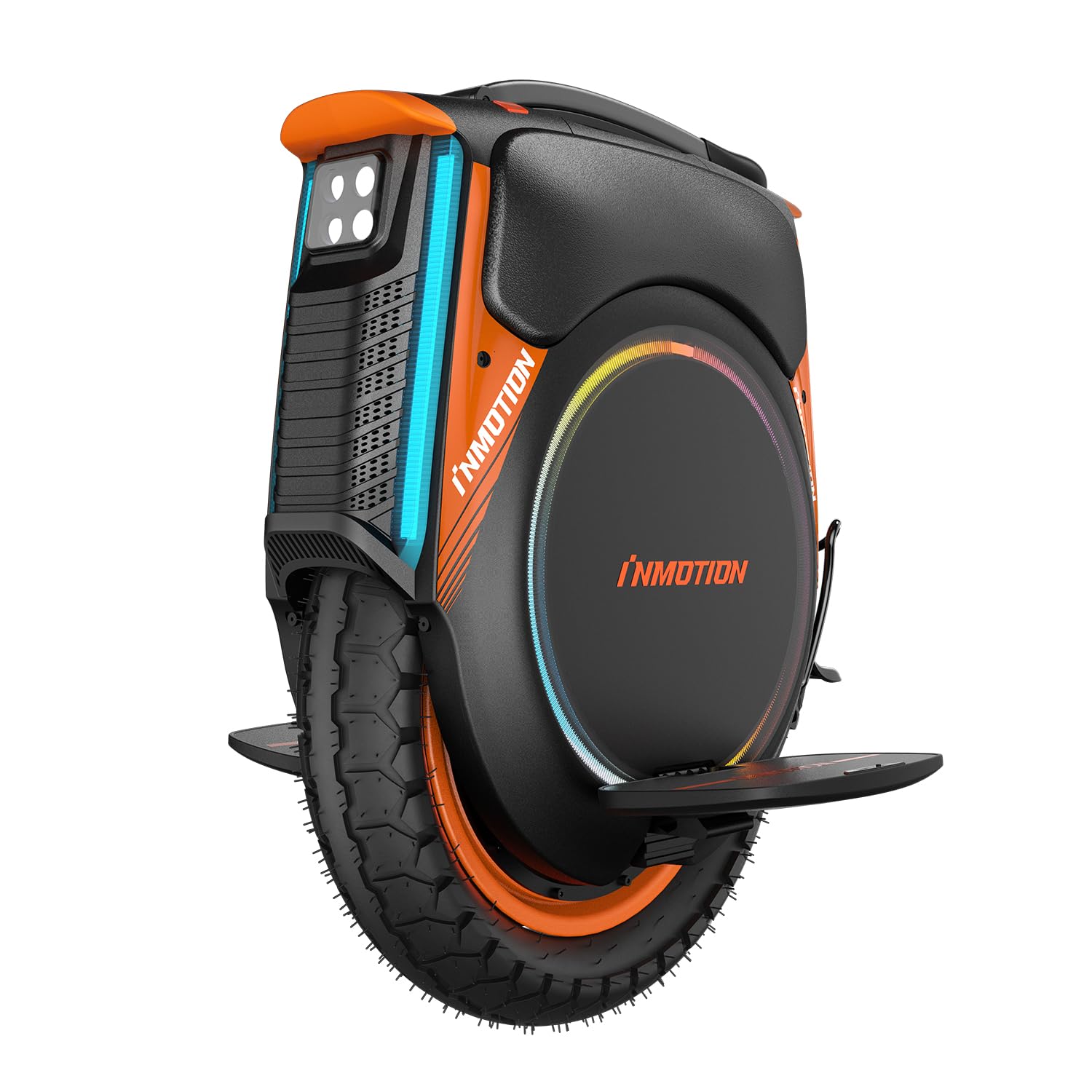Inmotion Electric Unicycle for Adults 16 Inch Self-Balancing One Wheel EUC, Portable Monowheel for Urban Commuting (V12 Pro)