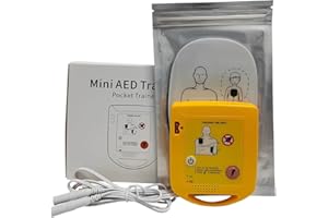 ELYSAID Mini AED Trainer Portable AED Training Kit Essentials AED Training Device in English for AED Trainee Beginner