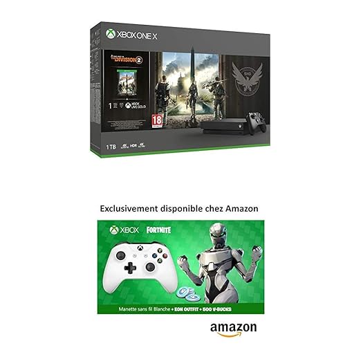 Pack Tom Clancy S Xbox One X 1 To The Division 2 Manette - 