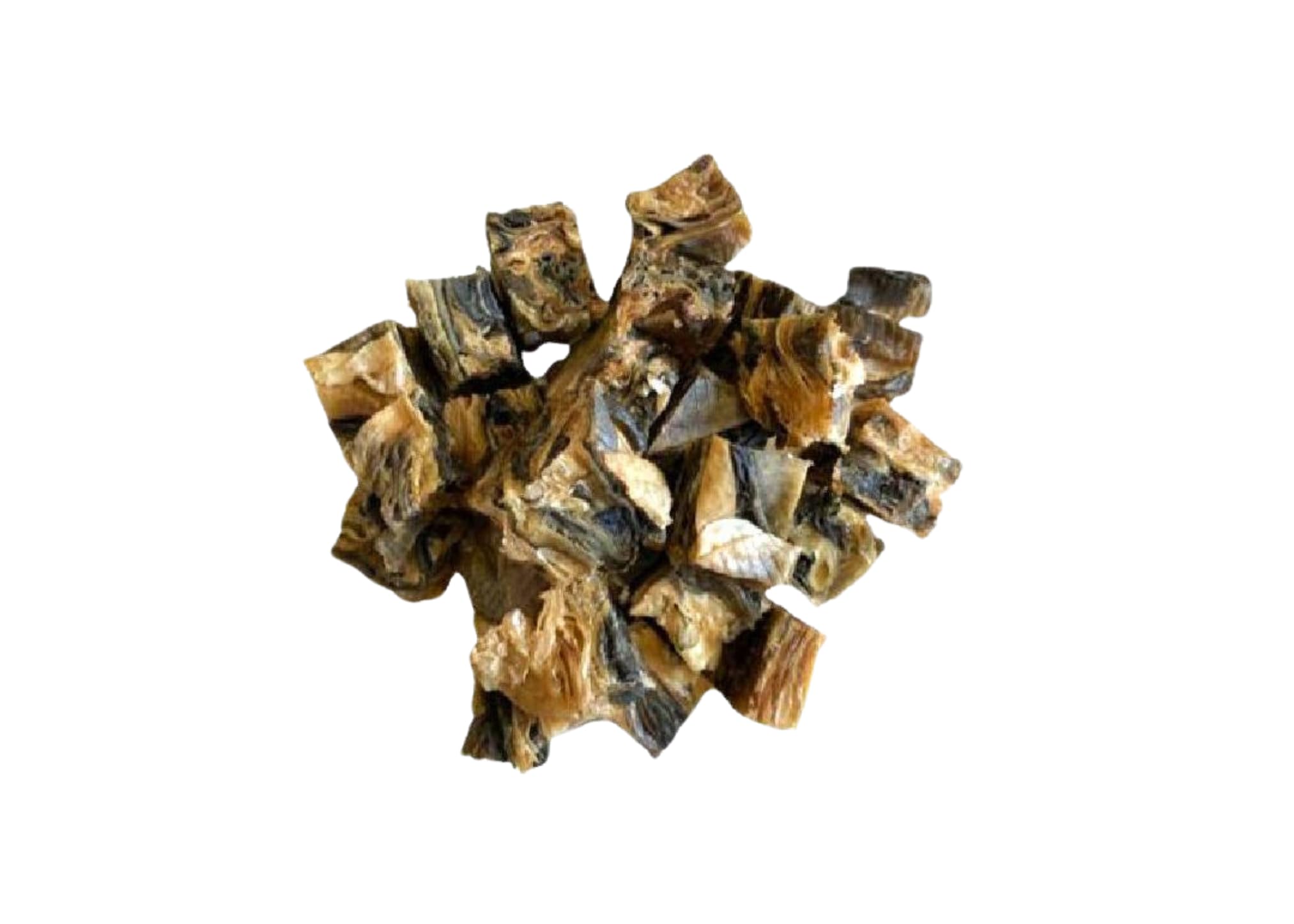 Premium Dried Fish Cubes for Dogs - Irresistible Fish Skin Dog Treats for Optimal Health and Happiness - 1 x 200g Sealed Bag