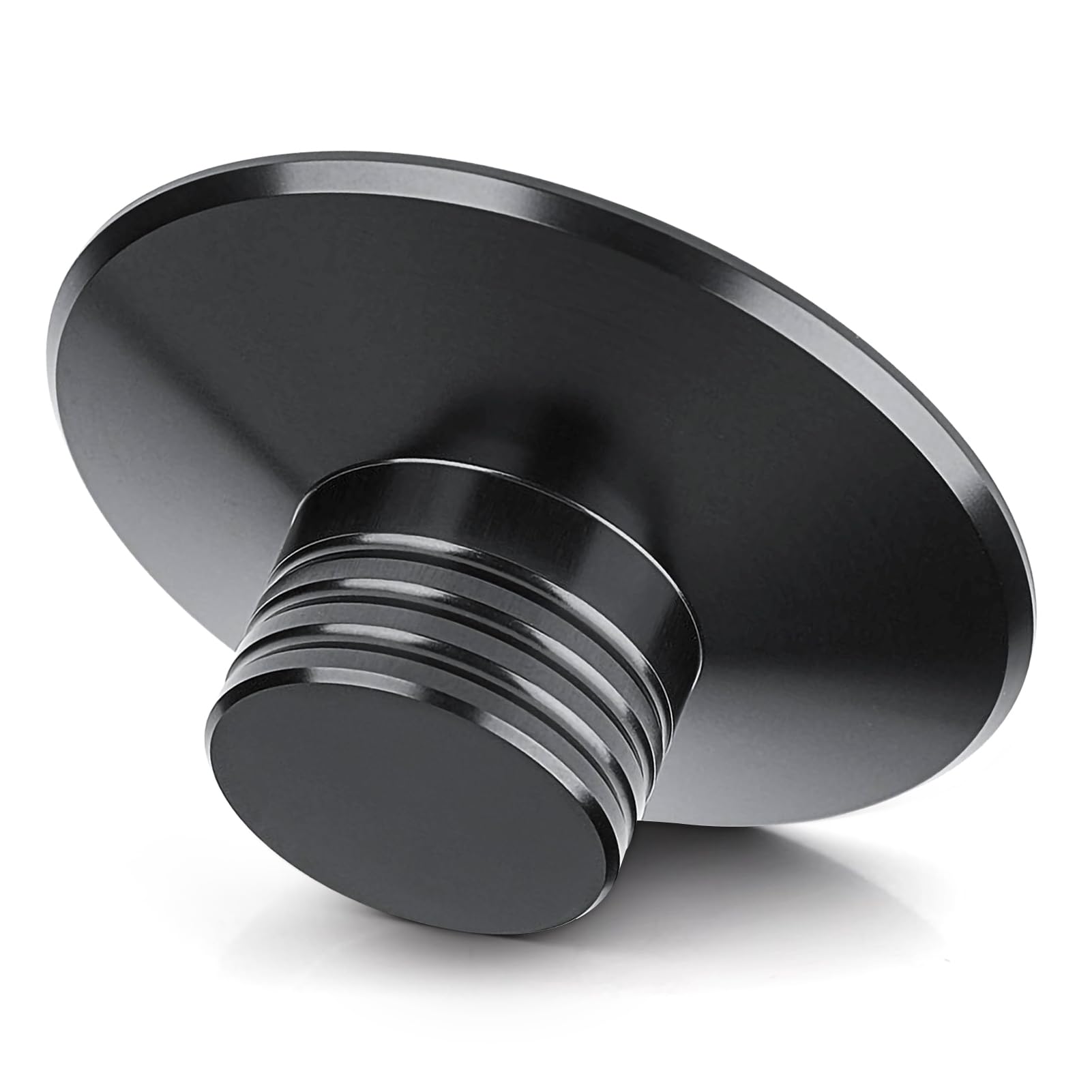 Record Weight Stabilizer, LP Turntables Metal Disc Stabilizer Record Weight with Protective Base Pad for LP Record Player (Black)