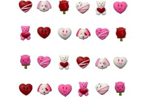 QINGQIU 24 PCS Valentines Day Mochi Squishy Toys Squishies for Kids School Class Classroom Valentines Day Cards Gifts Prizes Party Favors