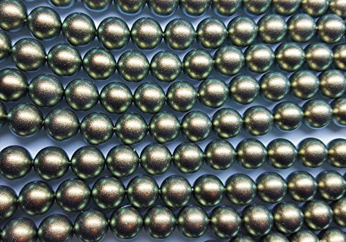 SWAROVSKI8mm Round Swarovski Crystal Iridescent Green Pearls (5810) Package of 50