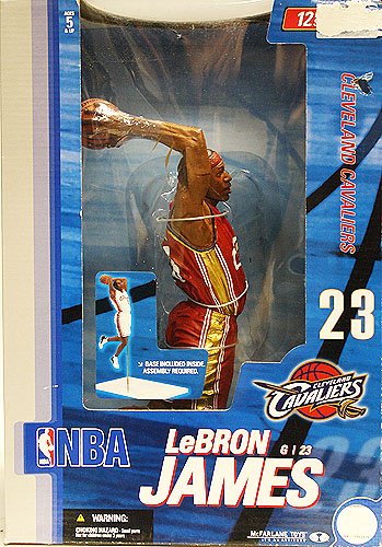 McFarlane Toys NBA Sports Picks 12 Inch Deluxe Action Figure LeBron James (Cleveland Cavaliers) by Unknown