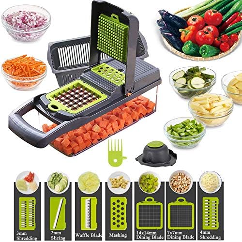 Vegetable Shredder, Vegetable Slicer，12In1, The Third Generation Food