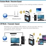 Mr Gadget USB WiFi Adapter 300Mbps Wireless N Network Card Dongle Win XP-11 Mac view 2
