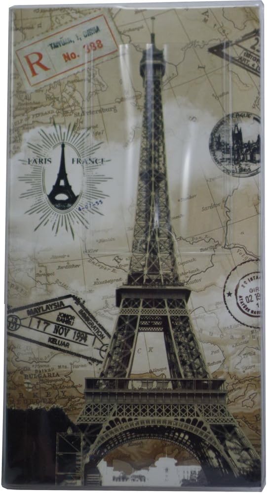 SAIKA 84 Pockets Mini Photo Album for Fujifilm Instax Mini 8 7s 25 50s 90 Film/Polaroid PIC-300 Z2300 Film/Name Card (Eiffel Tower)