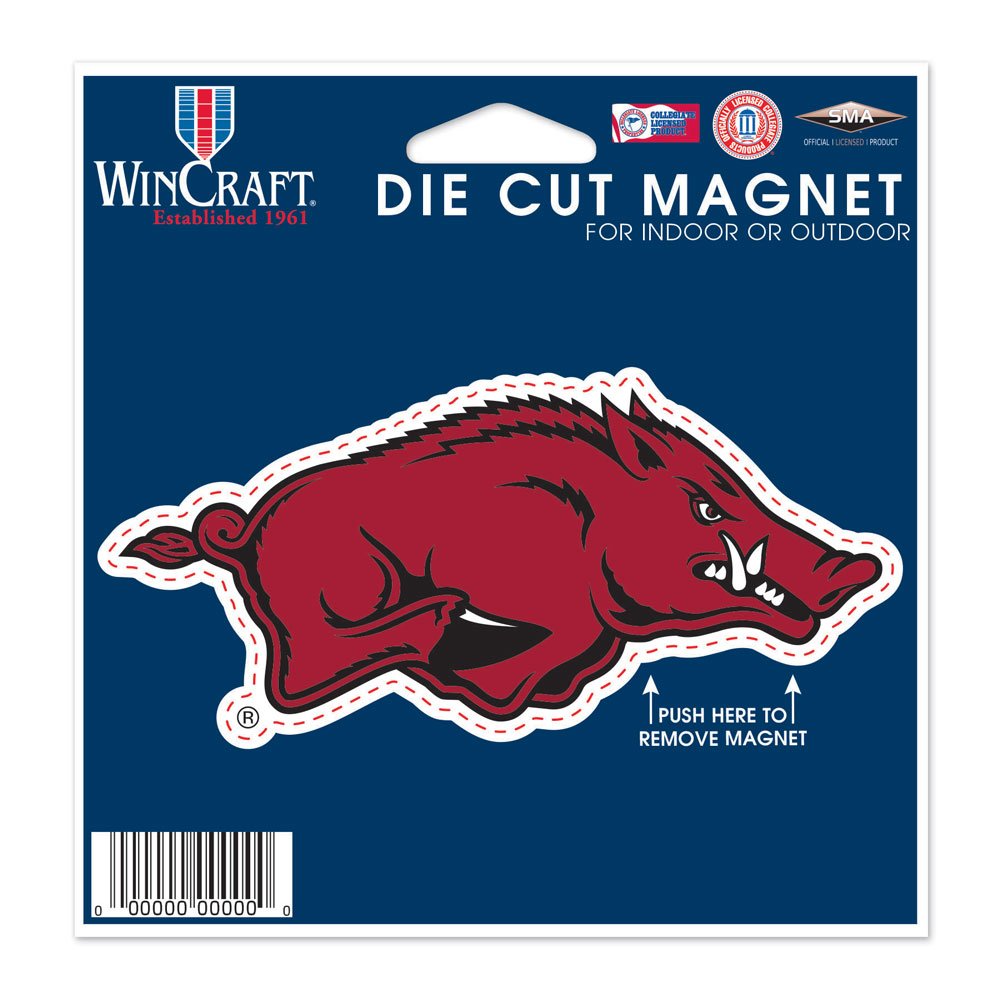 Wincraft NCAA University of Arkansas Die Cut Magnet, 4.5" x 6"