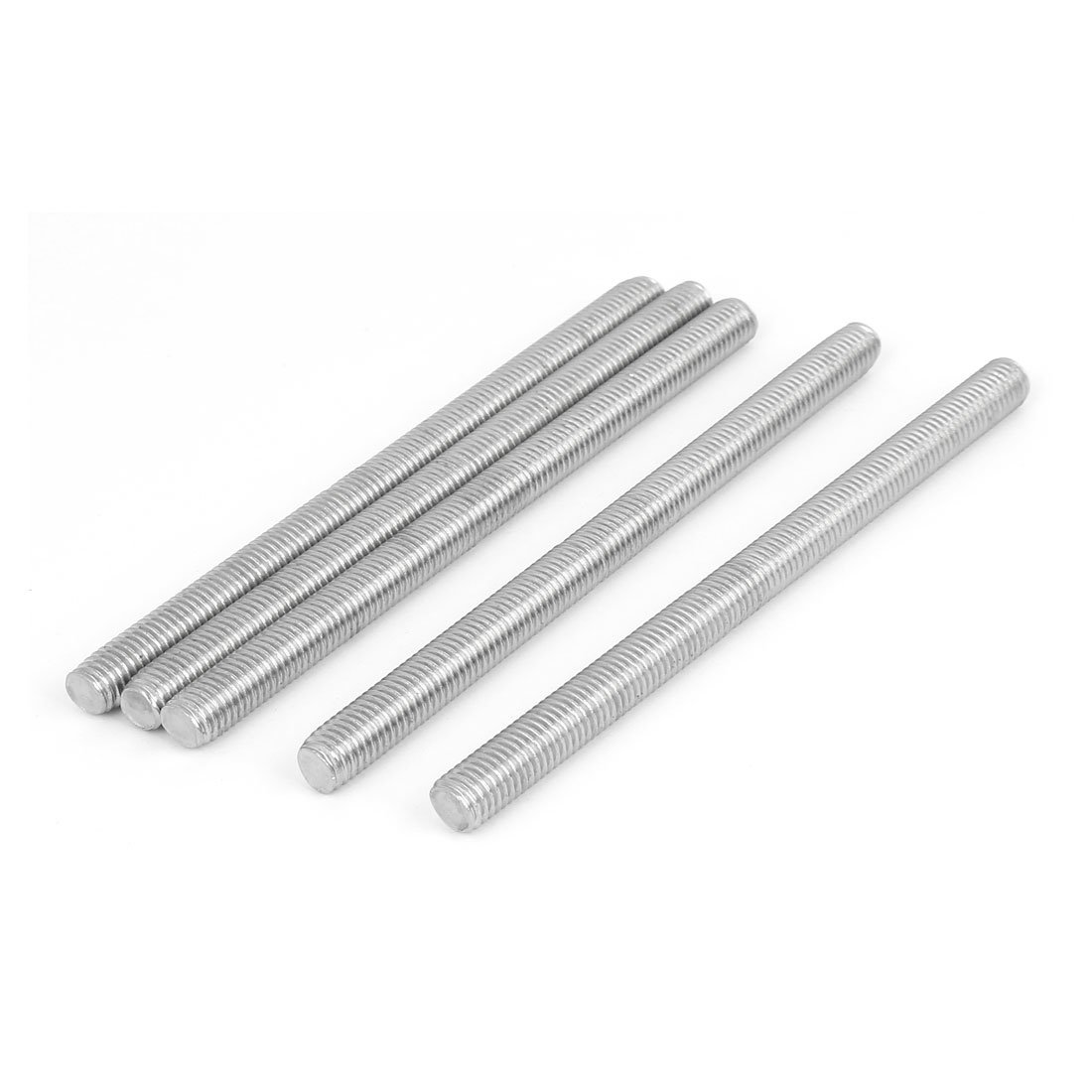 Sourcingmap M10 x 150mm 304 Stainless Steel Right Hand Thread Fully Threaded Rod Stud 5PCS