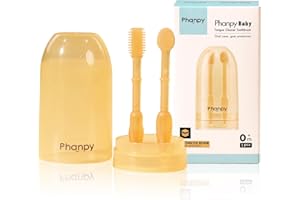 Phanpy Silicone Baby Tongue Cleaner and Toothbrush - Newborn to 12 Months, Oral & Mouth Cleaner