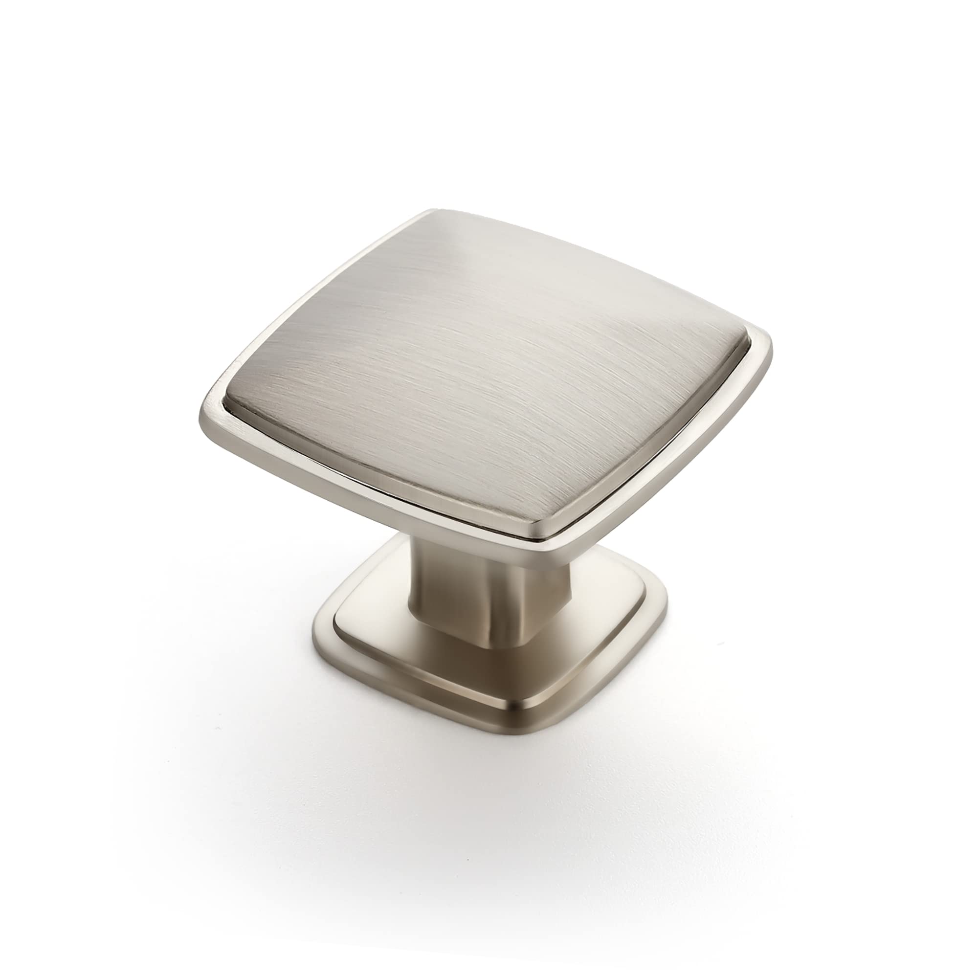 Photo 1 of Ravinte 30 Pack Brushed Nickel Kitchen Cabinet Square Knob Single Hole Cabinet Hardware for Dresser Drawer Cabinet Pulls Drawer Knobs Cabinet Knobs Contemporary Antique Rustic