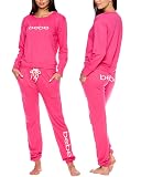 bebe Womens Pajama Sets - French Terry Pajamas Long Sleeve Pullover Top and PJ P