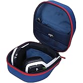 Tourmate Hard Travel Case for A20 Wireless Headset Gen 2, Protective Carrying Storage Box(CASE ONLY) (Navy Blue & Red)