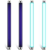 Qualirey 4 Pack T8 Bug Zapper Replacement Bulbs for Indoor Outdoor Use | 10W Bug Zapper Light Bulb for 20W Electronic Bug Zapper, Replacement 13 Inch Length Fluorescent Tube for Home Patio Camping