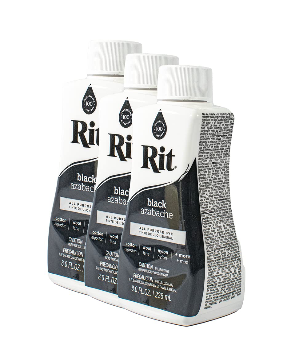 Rit Dye Liquid 236ml Black Pack of 12