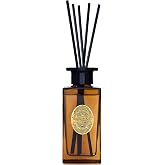 M&amp;SENSE 6.3 oz Large Reed Diffuser Set | Tobacco Teakwood Scent Oil Diffuser with Sticks | Hotel Collection Non-Toxic Essential Oil |for Bedroom Bathroom Living Room