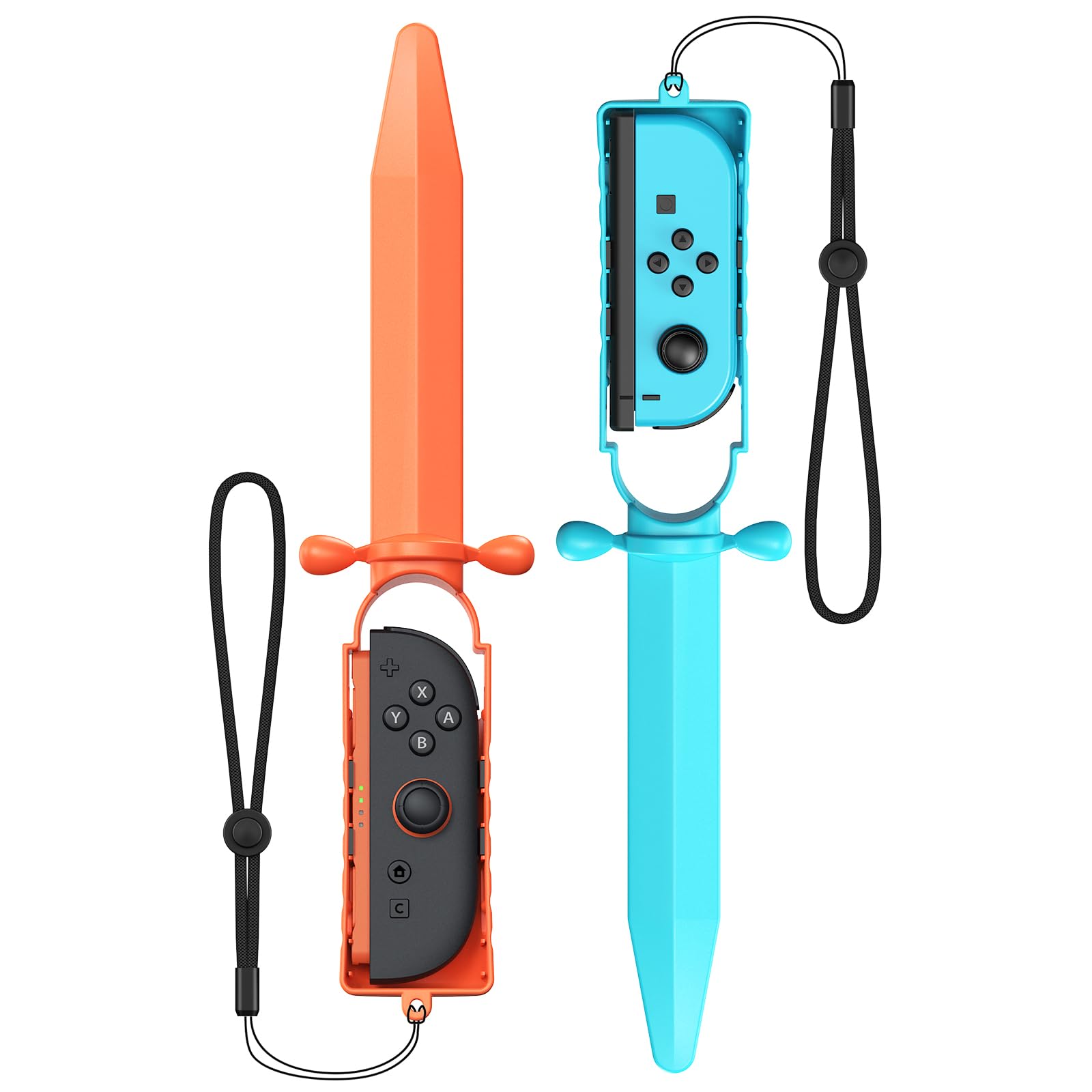 Photo 1 of [Fits Switch 2/1] Sword Hand Grips for Nintendo Switch 2/1/OLED, Handheld Grip for Joycon 2/1 Controller, Handle Accessories kit for Switch Sports Game Chambara & Legend of Zelda: Tears of the Kingdom