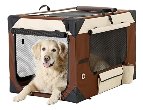Karlie Hunde Transportbox Smart Top De Luxe, beige/braun