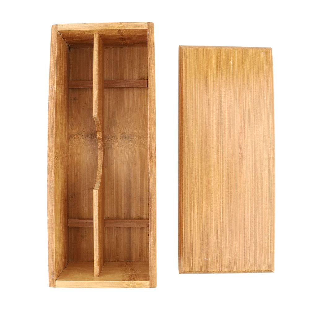 Natudeco Chopsticks Storage Box Spoons Organizer Japanese Chopsticks Case Tableware Box Utensil Holder for Storing Spoons Forks Chopsticks Pen Pencils