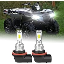 3 PINs For 2007-2022 Honda Rancher TRX420 TRX500 LED Headlight Hi/Low Beam Bulbs